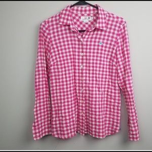 Vineyard Vines Womens Shirt Size 4 Gingham Plaid